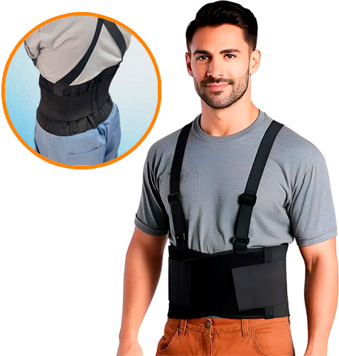 Cinta ergonômica em uso